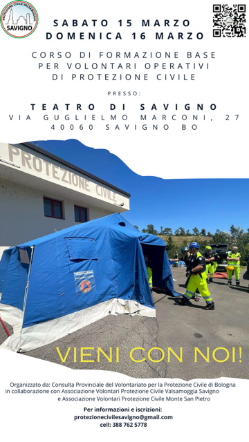 Corso di formazione Base per Volontari Operativi di Protezione Civile